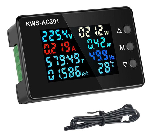 50-300v Voltaje Probador Medidor Amperaje Ac Corriente