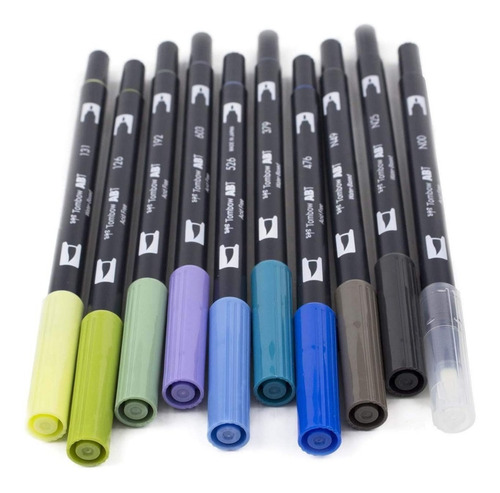 10 Marcadores Tombow Dual Brush / Landscape Paisajes