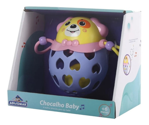Imagem 2 de 2 de Mmordedor E Chocalho Cachorrinho - P/ Bebês - Adijomar
