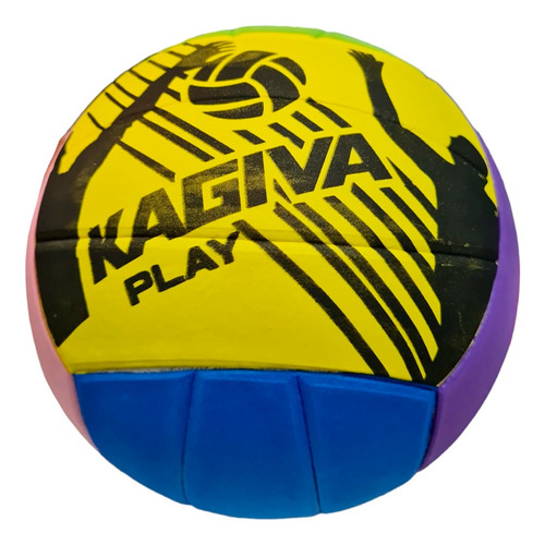 Pelota Vóley Kagiva Play Multicolor (playa Impermeable)