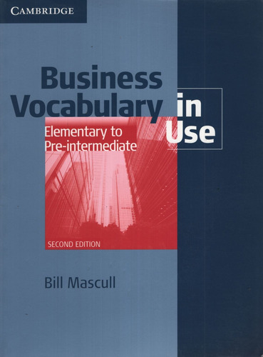 Business Vocabulary In Use Elementary To Pre-intermediate Wi