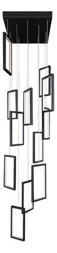 Lustre Mirror Base Redonda Ø60cm 2,00m Pé Direito Duplo