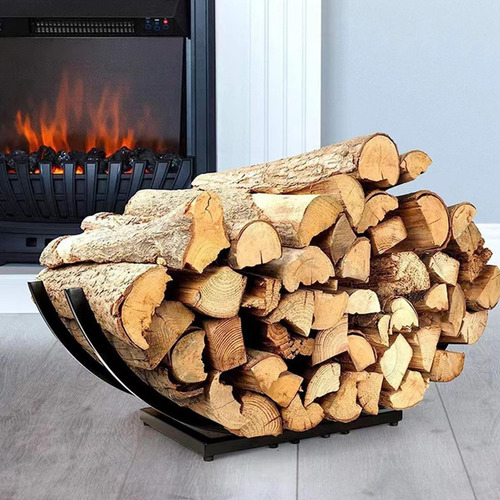 Estante Para Leña Para Chimenea, Almacenamiento De Leña,