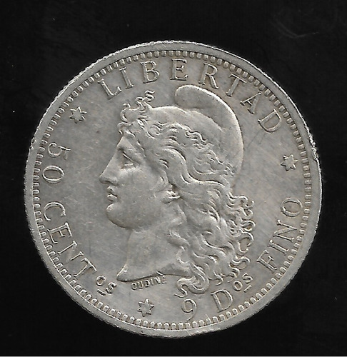 Argentina 50 Centavos 1883 Plata Exc