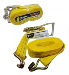 Comprar Cinta Catraca Amarração 1,5t Cinta 9 Metros 50mm Fertak Cor Amarelo no Mercado Livre