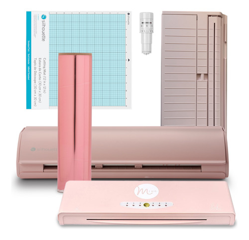 Kit Silhouette Cameo 5 Con Laminadora Minc Para Foil, Pink