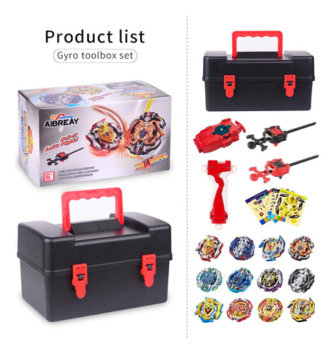 Bey Battling Top Burst Gyro Toy Set 12 Trompos 3 Lanzadores
