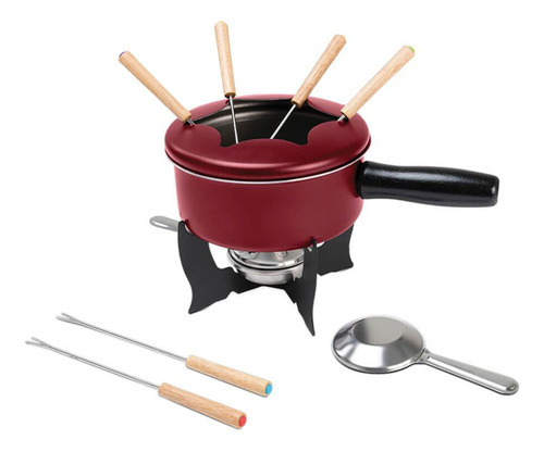 Aparelho De Fondue 10 Peças Borgonha Vinho - Brinox 1257/116