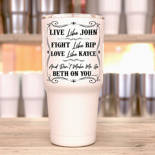 Vaso Acero Diseño John Rip Kayce And Don't Make Me Go Beth