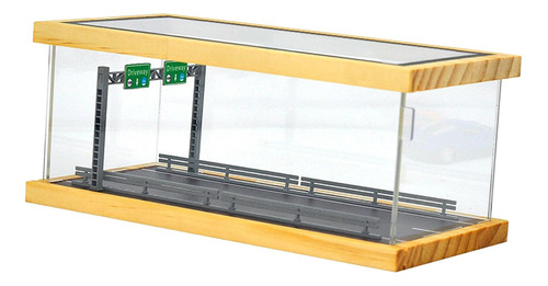 1/64 Diorama Estacionamiento Escena Modelo Acrílico Vitrina