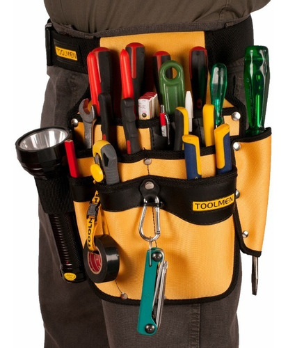 Imagen 6 de 9 de Combo Cinturon Porta Herramienta Reforzado Toolmen T200 T35