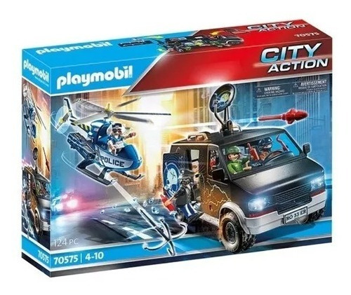 Playmobil Helicóptero Policía Playmobil Original