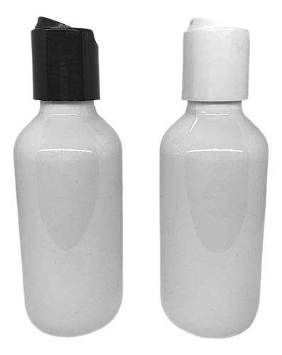 Botella De Pet Blanca Con Tapa Disc Top 120 Ml - 100 Piezas
