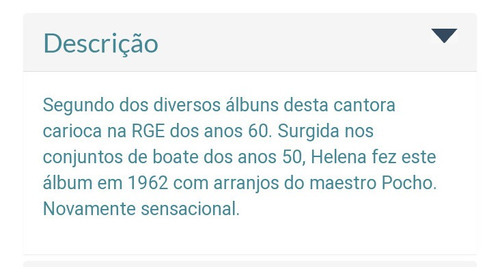 Cd Helena De Lima - O Céu Que Vem De Você - 1962