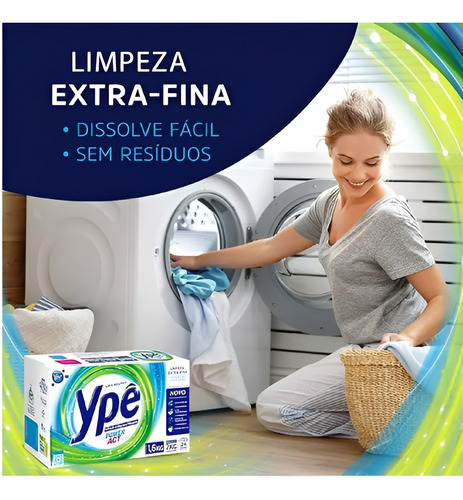 Sabão Lava Roupas Em Pó Ypê Power Act 1,6kg