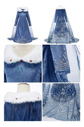 Vestido De Princesa De Cumpleaños Infantil Frozen 2 Elsa