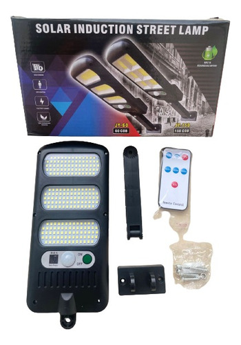 Mini Luminaria Led Solar Chip 48 Cob +control Y Luz Fija 50w