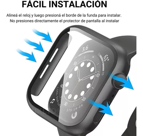 Bumper Protector Para Apple Watch 46mm Serie 10 Negro
