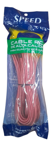 Cable Rca Transparente Sp-rc18 Speed 18 Pies