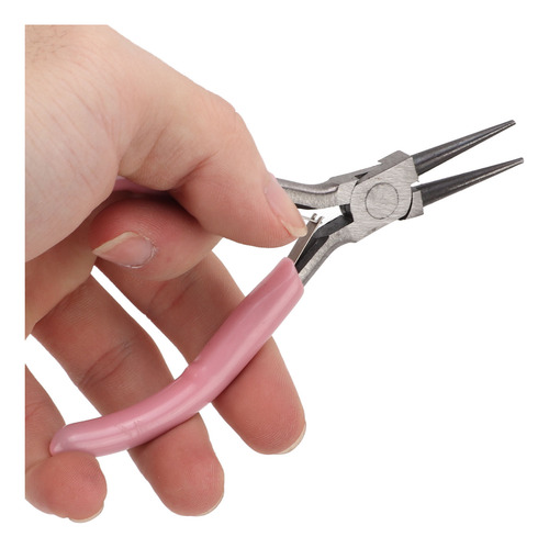 3 Uds Alicates De Joyería Rosa Aguja Redonda Punta Diagonal