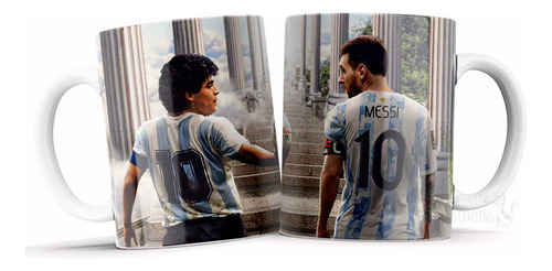 Taza Personalizada Messi Y Maradona Ideal Regalo V. Modelos