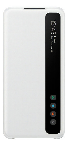 Funda Samsung Galaxy S20 Smart Clear View Cover Ef-zg980 Color Blanco