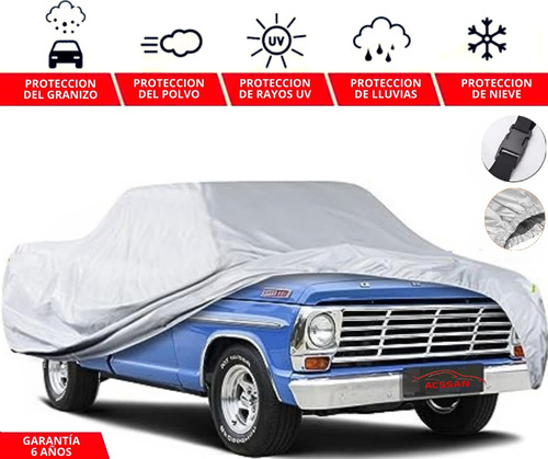 Cubierta Cubreauto Con Broche Impermeable Ford F150 1981
