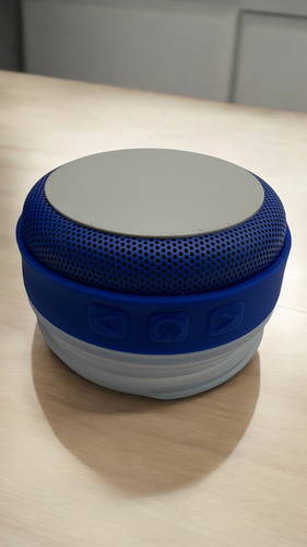 Termo Con Bocina Bluetooth Bebida Fría/caliente Vaso 900ml Azul Liso