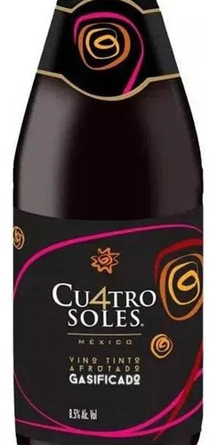 Pack De 4 Vino Espumoso Cuatro Soles Afrutado 750 Ml
