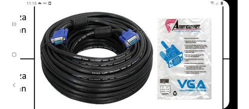 Cable De Video Vga 30 Mts Grueso C/filtro American Net Nuevo