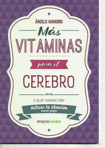 Mas Vitaminas Cerebro - Atencion - Navarro - Terapias Libro