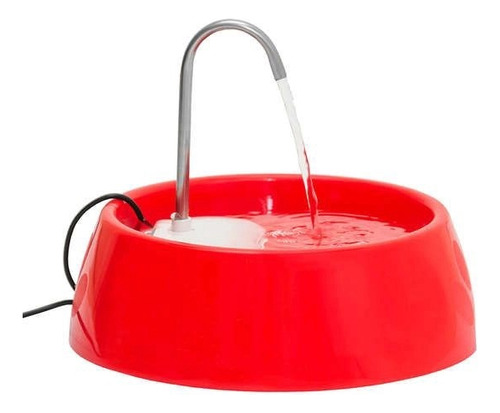 Bebedouro Automático Usb Slim 600ml  Vermelho Bivolt