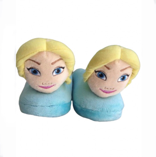 Pantuflas Para Niña Elsa De Frozen.