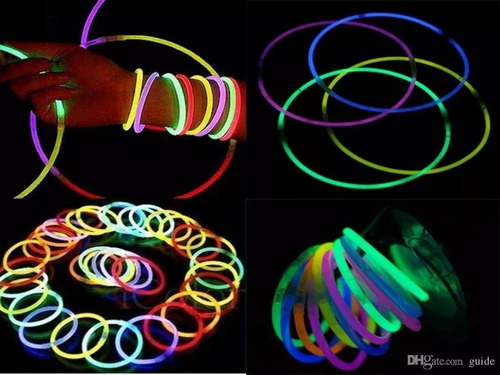 Imagem 3 de 3 de Pulseira Neon Alto Brilho Fluorescente - Com 100 Unidades