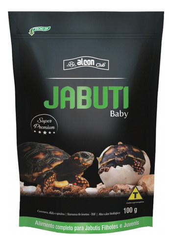 Alimento Super Premium Para Jabuti Filhote 100g Repteis Baby