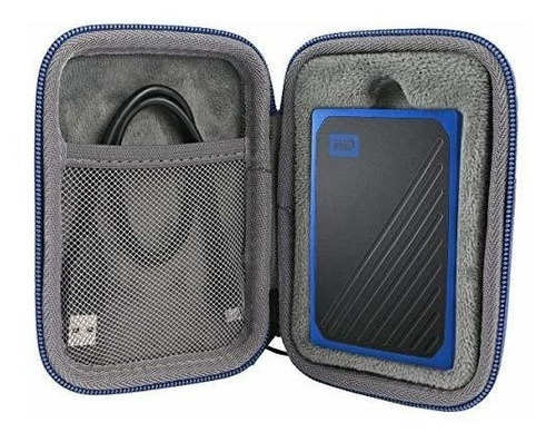 Funda Rigida De Viaje Para Wd My Passport Go Cobalt Ssd 500g