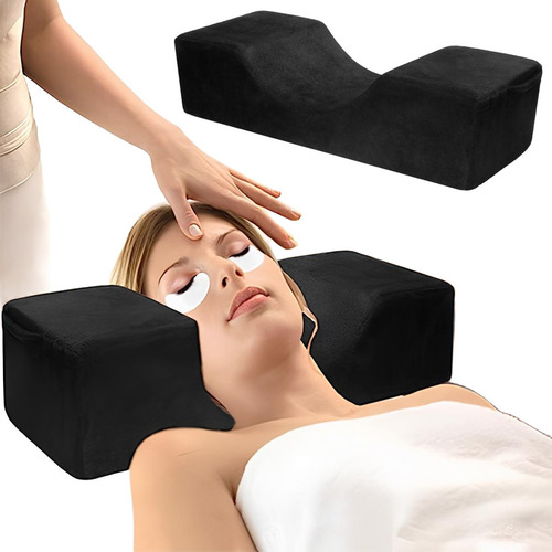 Almohada De Masaje Espuma En Forma U Profesional Negro