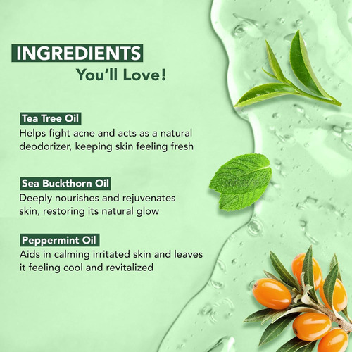 El Gel De Baño Botanic Hearth Tea Tree, 473 Ml, Alivia La Pi