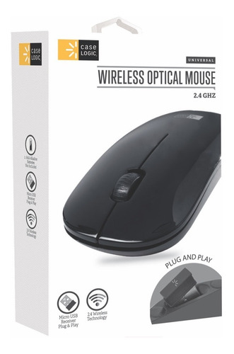 Imagen 2 de 2 de Mouse Caselogic Cl-ms-ws-101-wt Inalambrico 2.4 Ghz Blanco