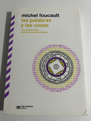 Libro Las Palabras Y Las Cosas - Foucault - Como Nuevo