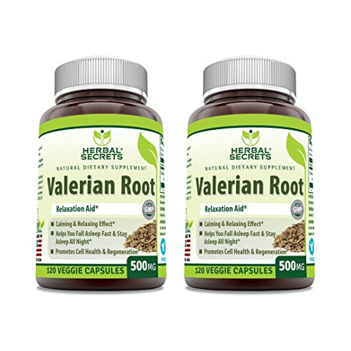 Herbal Secrets Valerian Root 500 Mg Veggie Capsules Hqrcv