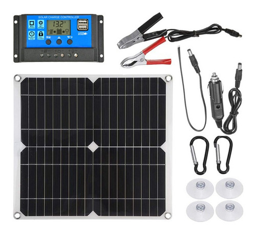 Kits De Paneles Solares Monocristalinos 100a 150w 12v 28cm