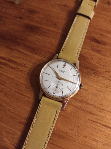Reloj Superba 17 Jewels ( As1130 - 36mm ) Swiss Coleccion Mostaza Oro Tiza/beige (Usado)
