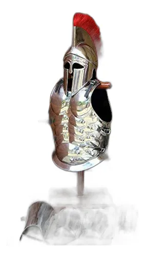 Conjunto De Armadura Muscular Romana Griega Con Casco Espart
