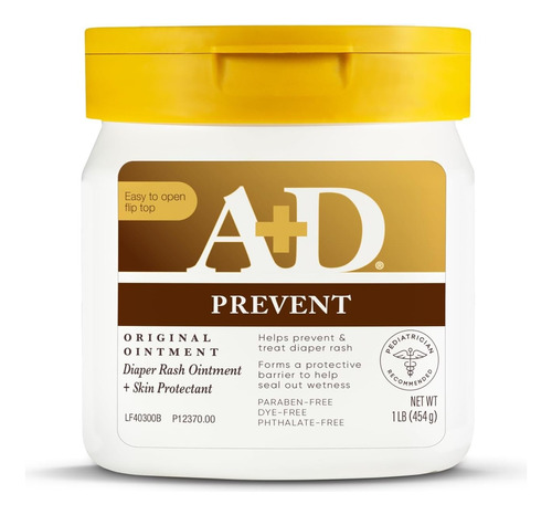 Crema Anti Pañalitis A+d Prevent De 454g Con Defecto  