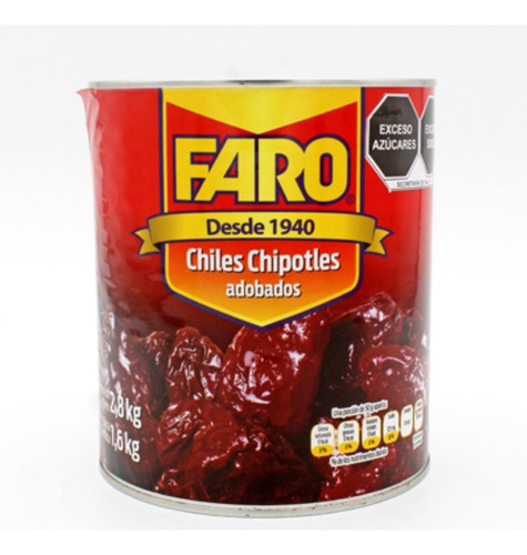 Chile Chipotle En Lata El Faro 2.8kg
