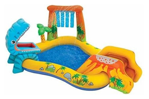 Centro De Juego Inflable Intex Dinosaur, 98in X 75in X 43in,