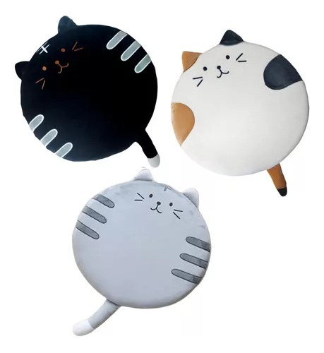 Cojín Para Silla Con Memoryfoam Diseño Gato Cat Cómodo Kawai