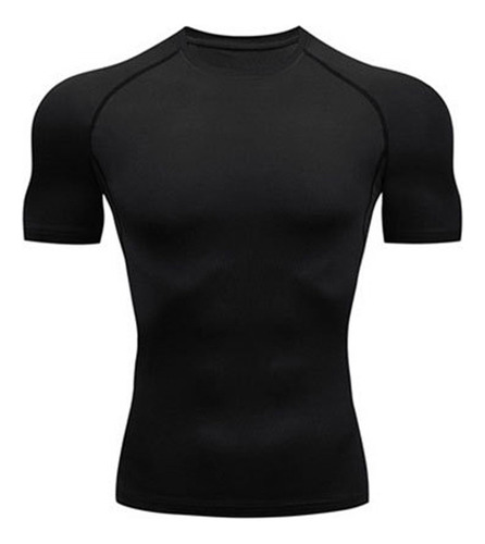 Polera De Manga Corta Para Hombre Color Fitness, Secado Rápi