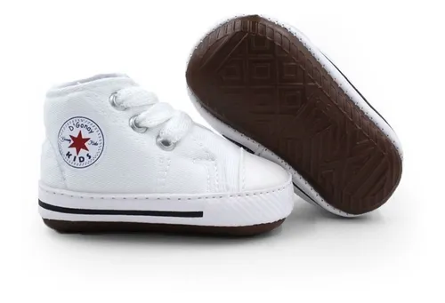 Tenis Bota Bebe Ni o Conversito Blancos C modos 9 Al 12 MercadoLibre